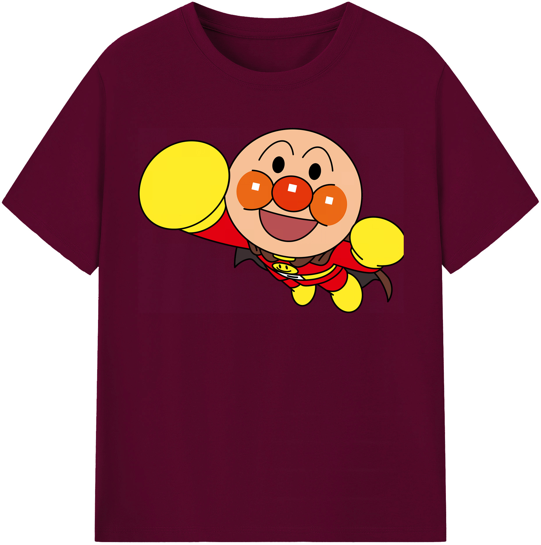 （画像用） アンパンマン Anpanman レディースカジュアルプリントTシャツ（綿100％）